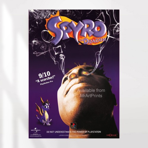 Spyro playstation poster - spyro,